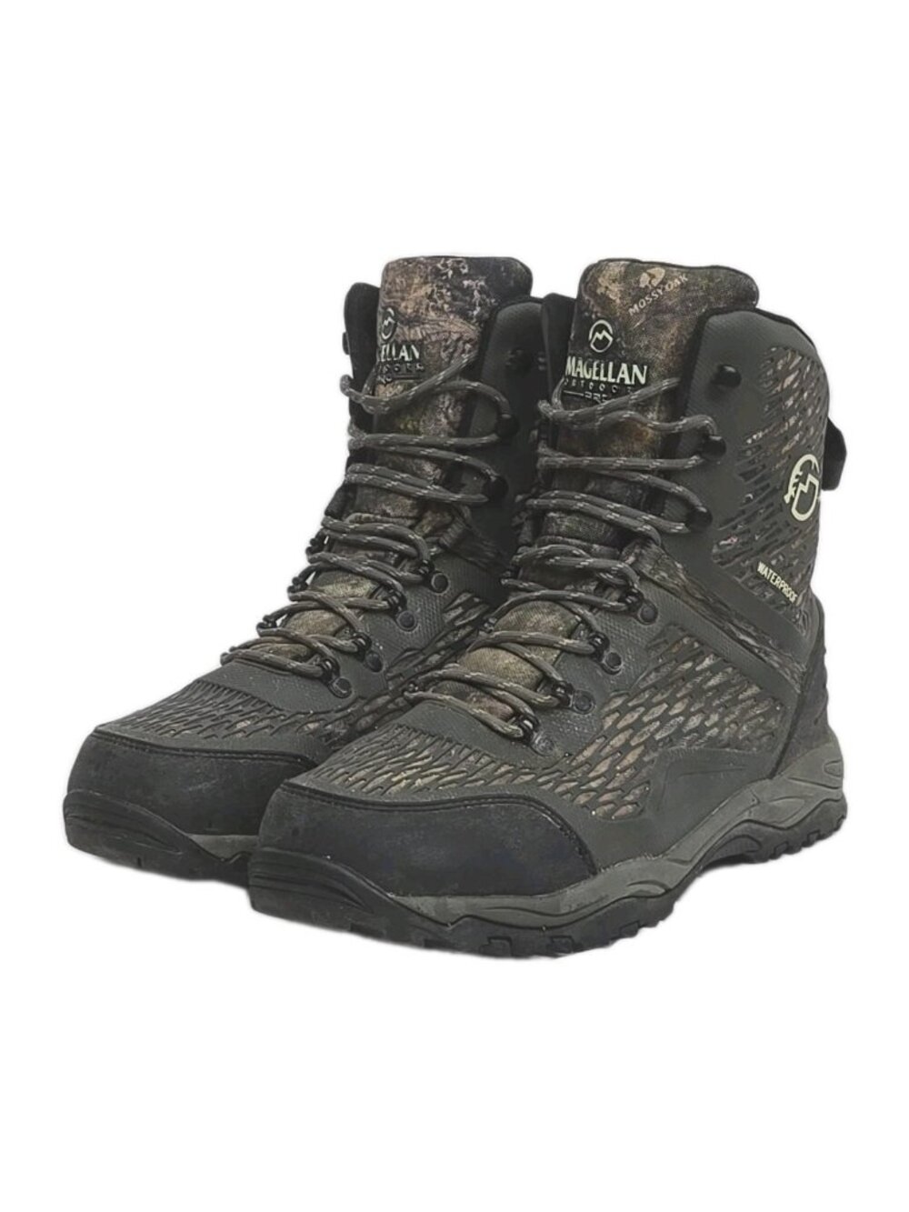 Men's Magellan Outdoors Pro Offroad Waterproof Boots Size 12D #163906 Mossy Oak - Picture 1 of 14